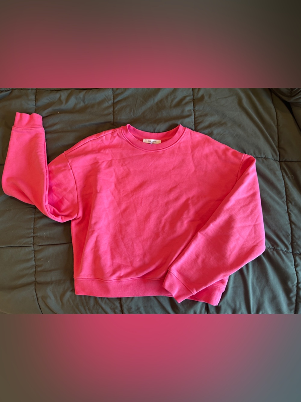 Frame Denim Hot Pink Pullover